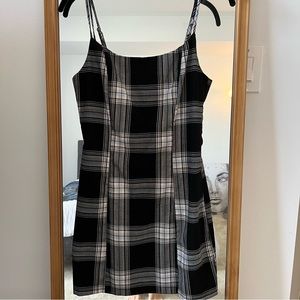 Plaid mini dress